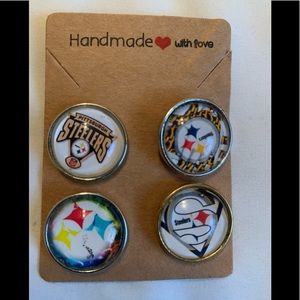 COPY - COPY - 4 Steeler ginger snap 18/20mm butto…